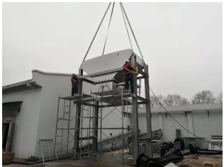 南京現(xiàn)場 皮帶機(jī)即將安裝完成！??！